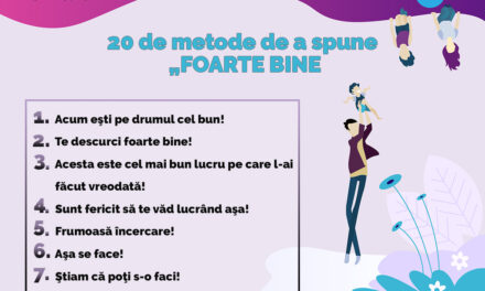 20 de metode de a spune „FOARTE BINE”