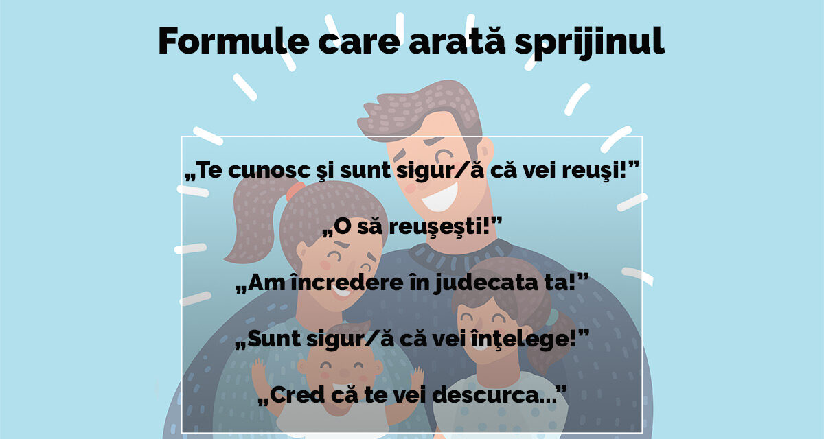 Formule care arată sprijinul